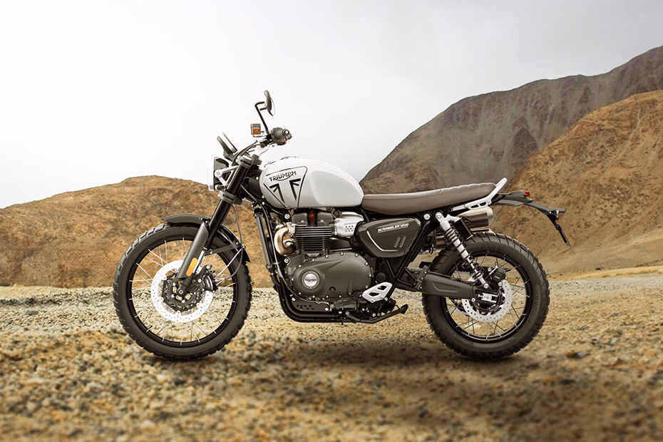 Triumph Scrambler 1200 X Ash Grey and Carnival Red